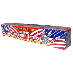 Fireworks box with American flag design