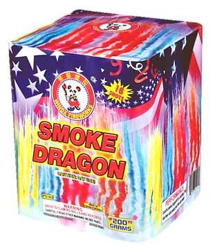 Smoke Dragon fireworks packaging design