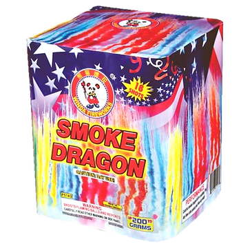 Smoke Dragon package with starry background design