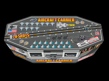 Box labeled "78 Shots" with jets