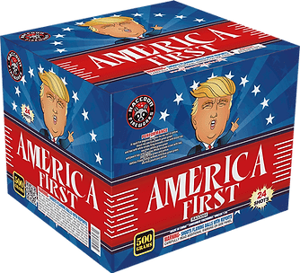 Fireworks box with cartoon character design