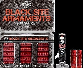 Armament containers with bold text