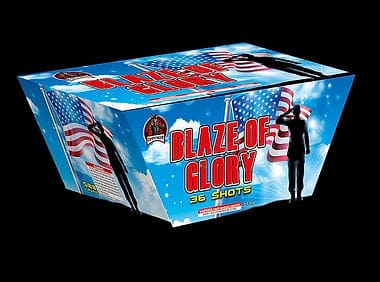 Blaze of Glory fireworks display box