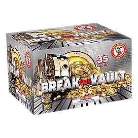 Pyrotechnic box with vault design