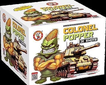 Cartoon corn character with tank illustration