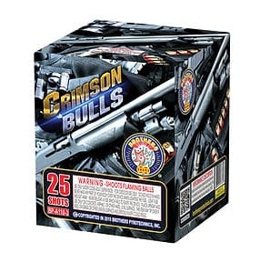 Fireworks package with bold graphics