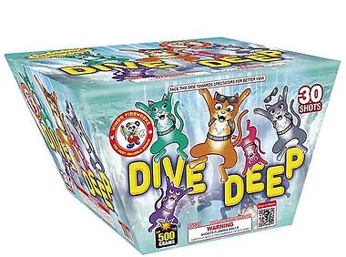 Fireworks box with animal illustrations