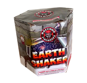 Firework package labeled "Earth Shaker