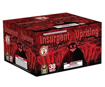 Spooky-themed fireworks display box