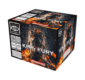 King Fury fireworks, dynamic fiery graphics.