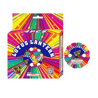 Vibrant Lotus Lantern box with disk