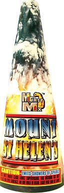 Explosive cone with fiery design