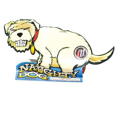 Cartoon dog illustration with a cheeky grin