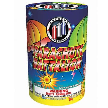 Parachute Battalion fireworks tube packaging