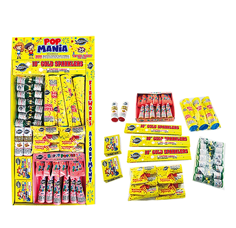 Pop Mania fireworks set display