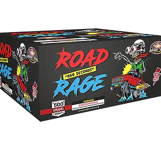 Fireworks box with colorful artwork