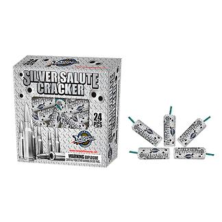 Silver Salute Cracker fireworks box