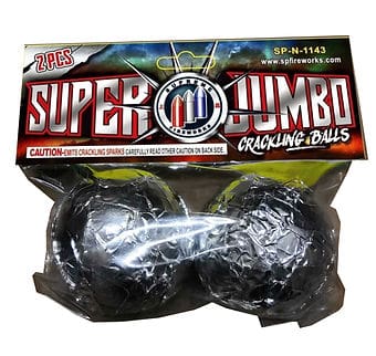 Fireworks package labeled Super Jumbo