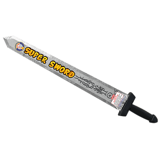 Plastic sword with black handle