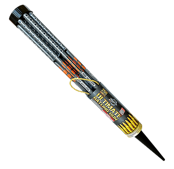 Firework rocket with colorful packaging