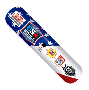 Patriotic-themed firework tube design